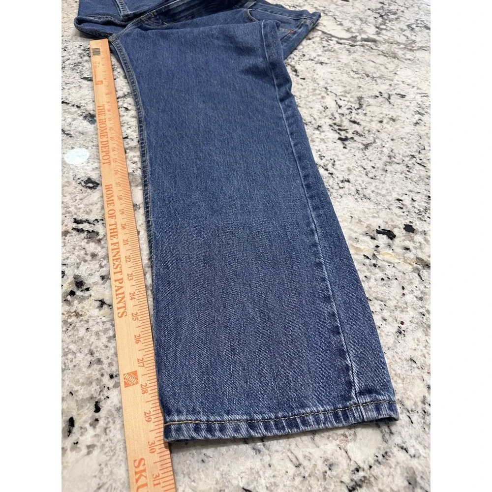 Levi's 505 Jeans Men 42x30 (Fits 40x30) Blue Denim Straight Leg Classic Fit